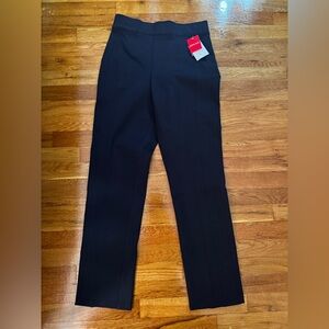 SPANX Navy Straight-Leg Ponte Pants